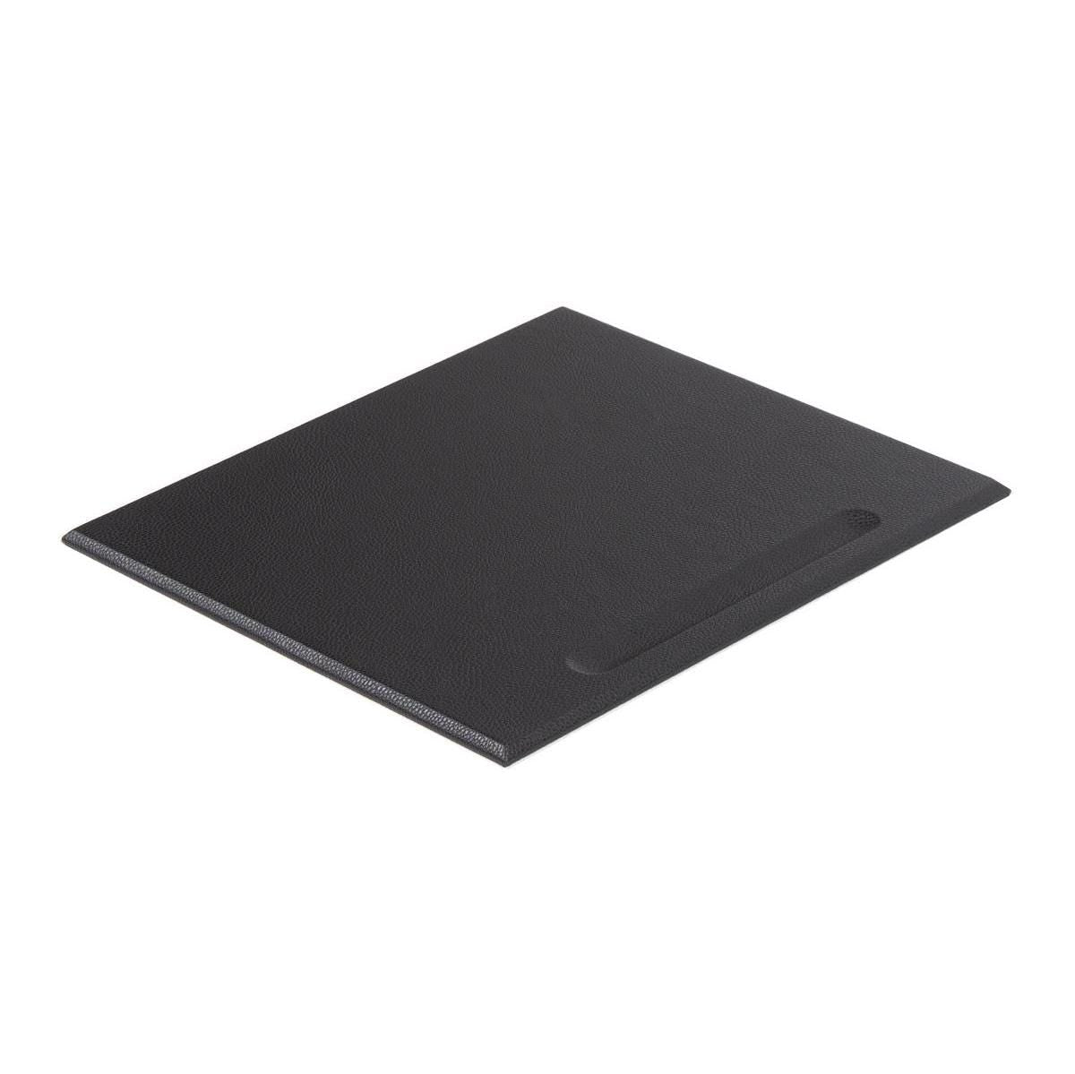 Faux Leather Signature Desk Pad With Round Coaster